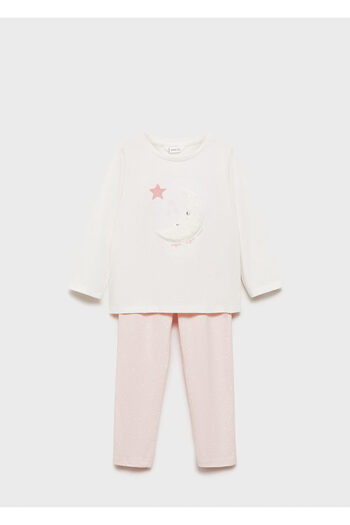 MANGO Pastel Pink Baby Girl Pajama Bottoms 77044440
