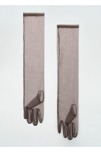 MANGO Brown Women's Gloves 87070439