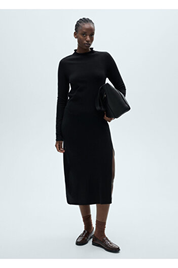 MANGO Black Women's Dress 87060425
