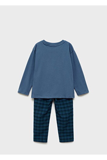 MANGO Erkek Bebek Mavi Pijama Altı