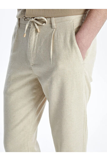 LC Waikiki Slim Fit Keten Karışımlı Erkek Pantolon