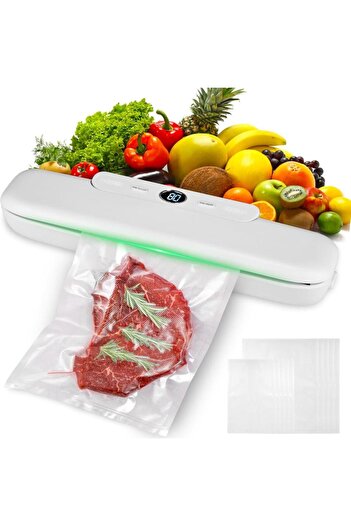 Velixo Aparat de etanșare în vid pentru alimente umede/uscate, temporizator digital, oprire automată, bară de 30 cm, portabil, 10 pungi incluse