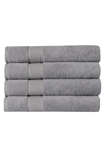 HOME ESSENTIALS Set of 4 Towels, 100% Cotton, Guest Towel, Premium, 600Gsm Highest Softness, Very Fast Drying