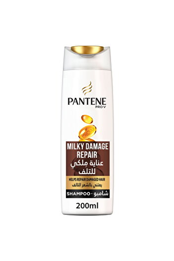 Pantene Pro-V Milky Damage Repair Shampoo 200 ml Repairs Dry, Damaged Hair & Restores Smoothness & Shine
