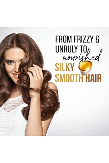 Pantene Pro-V Smooth & Silky Shampoo 1 Litre Tames Frizz & Nourishes Dry Hair for Soft, Shiny, and Sleek