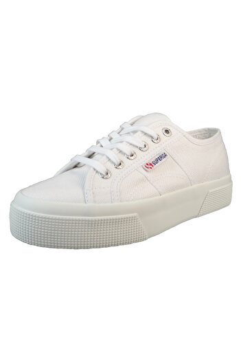 Superga Damen Low Sneaker 2740-platform Low Top S21384w Weiß 901 White Leinen