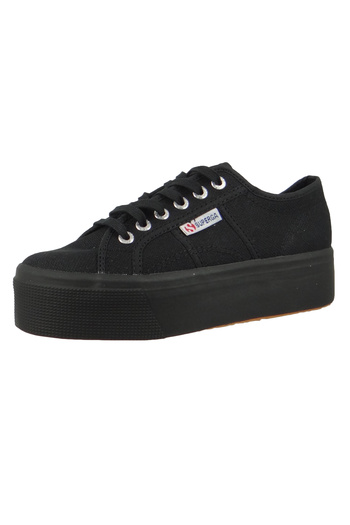 Superga Damen Low Sneaker Acotw Linea Up & Down Low Top S9111lw-2790 Schwarz 996 Full Black Textil