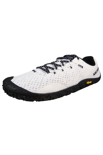Merrell Herren Halbschuhe Wanderschuhe Vapor Glove 6 Barefoot J500631 Weiß White/black Textil/synthetik Mi