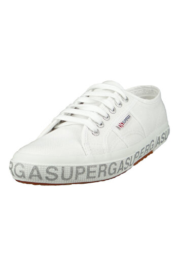 Superga Damenschuhe-sneaker S111xqw 2750 Cotw Glitterlettering Textil Weiß 928 White Silver