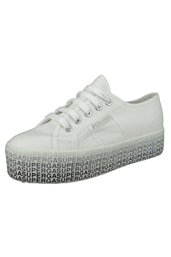 Superga Damenschuhe-sneaker S111tpw 2790 Cotu Minilettering Textil Weiß A69 White Black