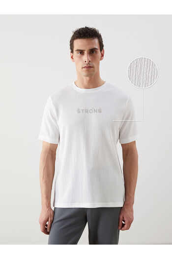 LC Waikiki Crew Neck Printed Men's Textured T-Shirt
