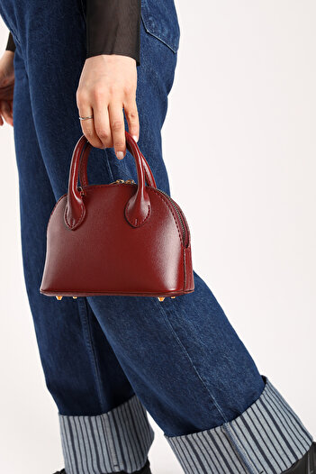 Moda Lime Women's Burgundy Mini Hand and Shoulder Bag