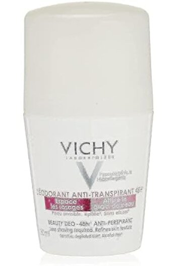 Vichy Beauty Deo Antiperspirant Roll-On 48 Hours, 50 ml, Odorless, Unisex