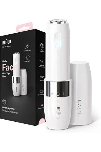 Braun مزيل شعر الصغير بضوء ذكي من براون Fs1000 لون ابيض