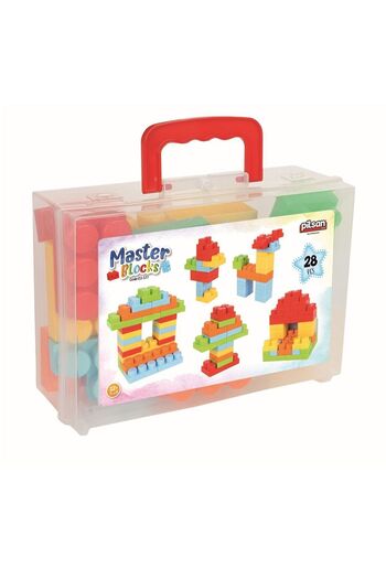 merland benvecocuk 03 577 Master Blocks 28 Pieces with Bag -Pilsan Toy