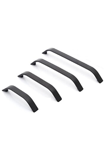 Sucuoğlu Şahin Ince 224 Mm Mobilier Bucătărie Sertar Dulap Mâner Dulap Mâner - Negru - 10 Bucăţi