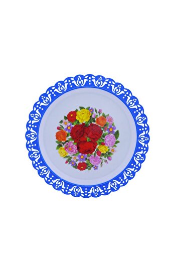 Generic Multi-colored plastic round plate