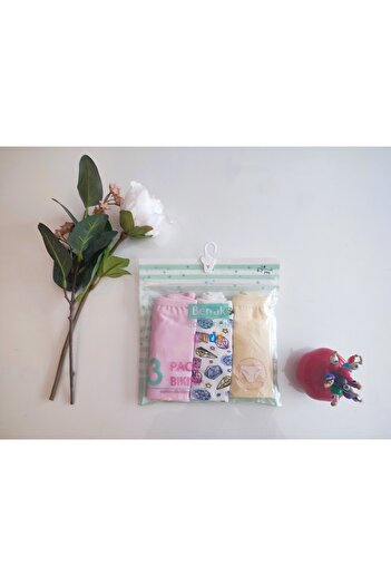 Berrak 3 Pack Children's Panties 95% Cotton/5% Elastane