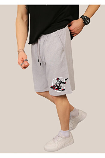 belean Men's Sweat-Repellent No-Pilling Printed Shorts