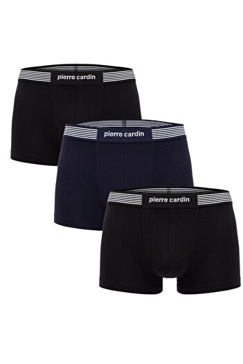 Pierre Cardin Modal Cotton Lycra 3-Piece Black Navy Blue Boxer Q3.U.6O.K0.K.A.P.C