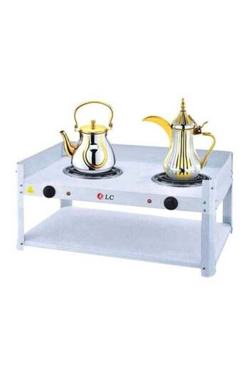 DLC 2-Burner Coffee And Tea Electric Heater DLC-5534 White