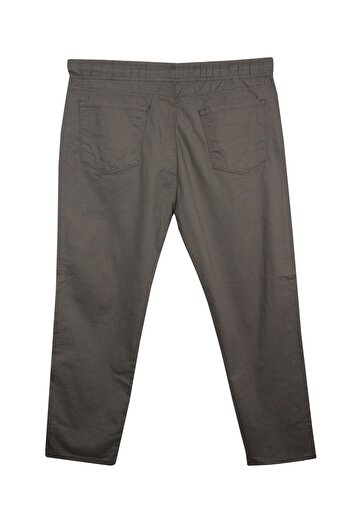 tambattal Large Size Lace-Up Gabardine Trousers Soil