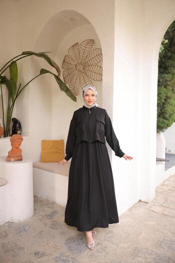 Nissra Ankanoor Linen Jacket Dress Suit Anka255091