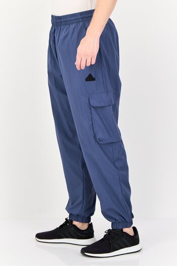 adidas Men Loose Fit Training Track Pants, Slate Blue