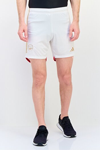 adidas Men Sportswear Fit Drawstring Arsenal Football Shorts, White