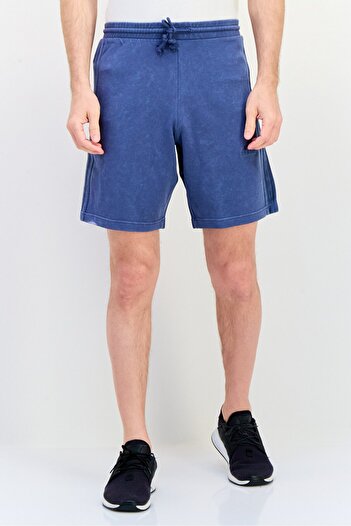adidas Men Sportswear Fit Embroidered Logo Outdoor Shorts, Blue