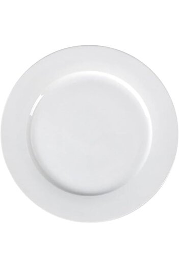 mastergold 6*15CM Set Of 6 Premium Porcelain Dinner Plates Set Of 6 Round Flat& Serving Plates For Meat Dessert