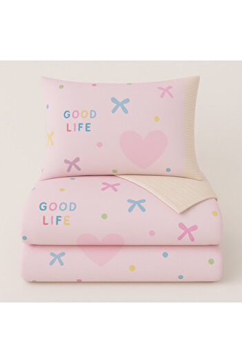 Pazar Home Bedding 4-piece children's single bed sheet, cotton, 170*225 cm, single - Bazaar Home Birth, with stitched filling