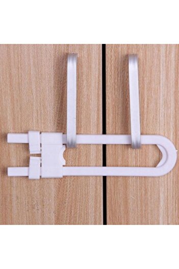 zola White child safety lock, Zola®, for drawers, plastic, 18x4.3 cm