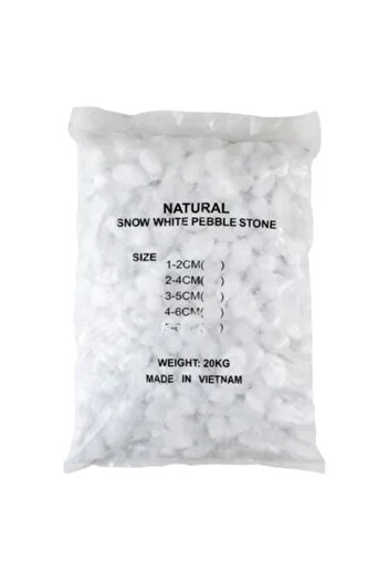 ACE Natural Snow White Pebble Pack (2-4 cm, 20 kg)