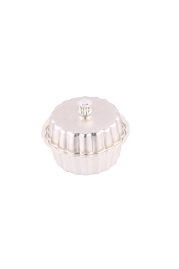 ALSAIF Date Serving Bowl By , Size: Medium, Color: Matte Silver, Pieces: 1