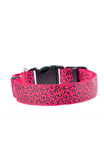 zola Dog/cat collar, with LED, size S, pink