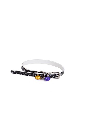 zola Dog collar, with bells, adjustable, 30x1 cm, black