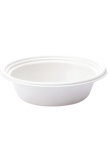 ALSAIF Large Circular Janna Candy Dish, White, 2 Pieces, Mixed Materials