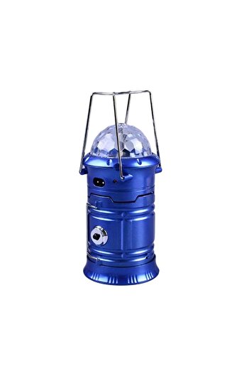 MACVI Lanterna Portabila pentru Camping Macvi®, Albastra, 5W, 9 Ore Autonomie