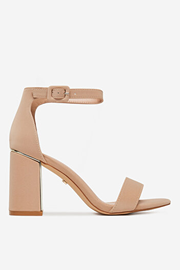 DeeZee Women's low heel sandals beige heel 37