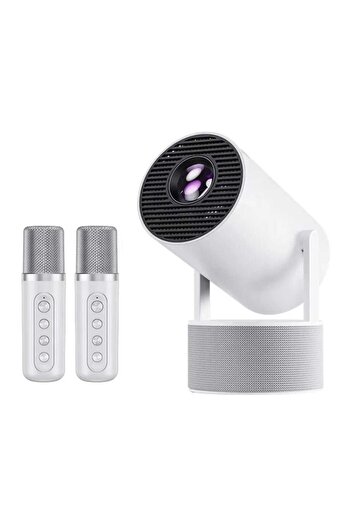Generic HT5PRO 4K HDR 5G Home Stereo Karaoke Projector with 2 Wireless Microphones