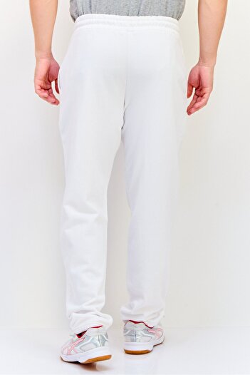 CELIO Men Regular Fit Graphic Print Stretchable Jogger Pants, White