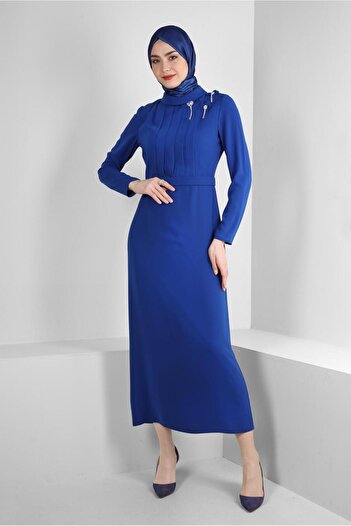 Alvina DRAPE DETAIL DRESS WITH ACCESSORIES 43519