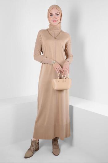 Alvina Knitwear Dress - Turtleneck Collar, Model 44004