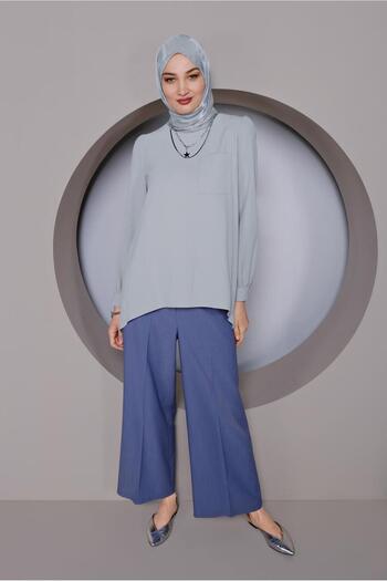 Alvina Round Neck Pocket Tunic 40732