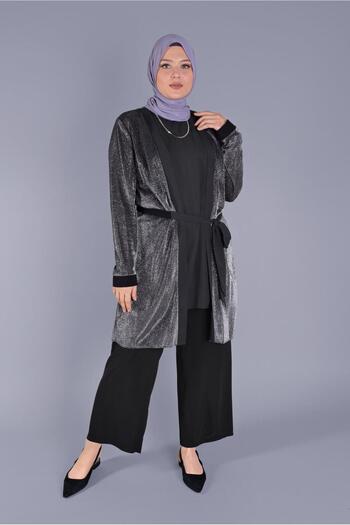 Alvina Set of Two Glittery Belted Tunic - 40880