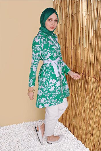 Alvina Flower Patterned Tunic 41804