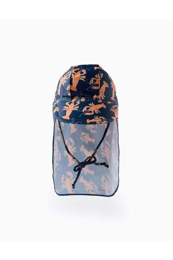 Ziddy Legionnaire Swim Hat for Baby Girls 'Lobster', Blue