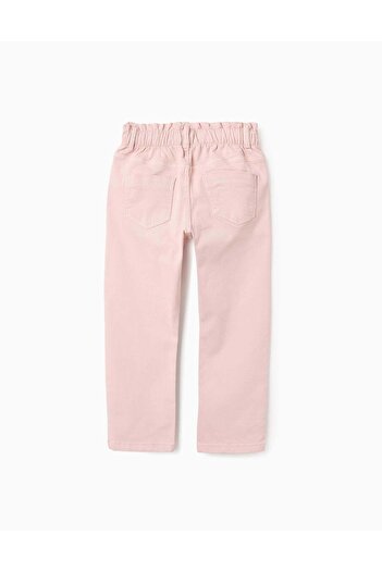 Ziddy Paperbag Trousers for girls, pink