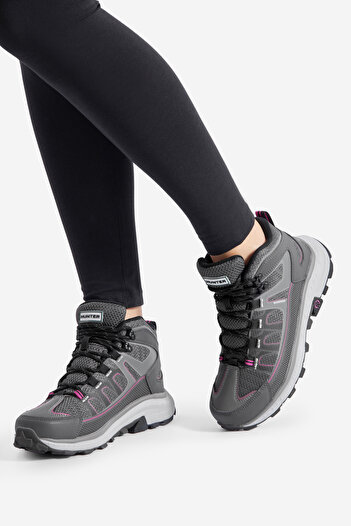 Hunter men hiking shoes 5903419656330 Gray